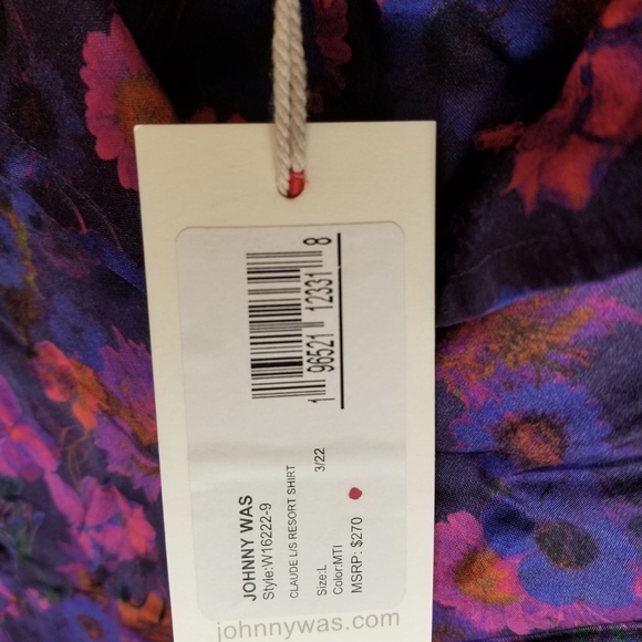 Johnny Was Workshop Purple Blouse - Picture 5 of 6